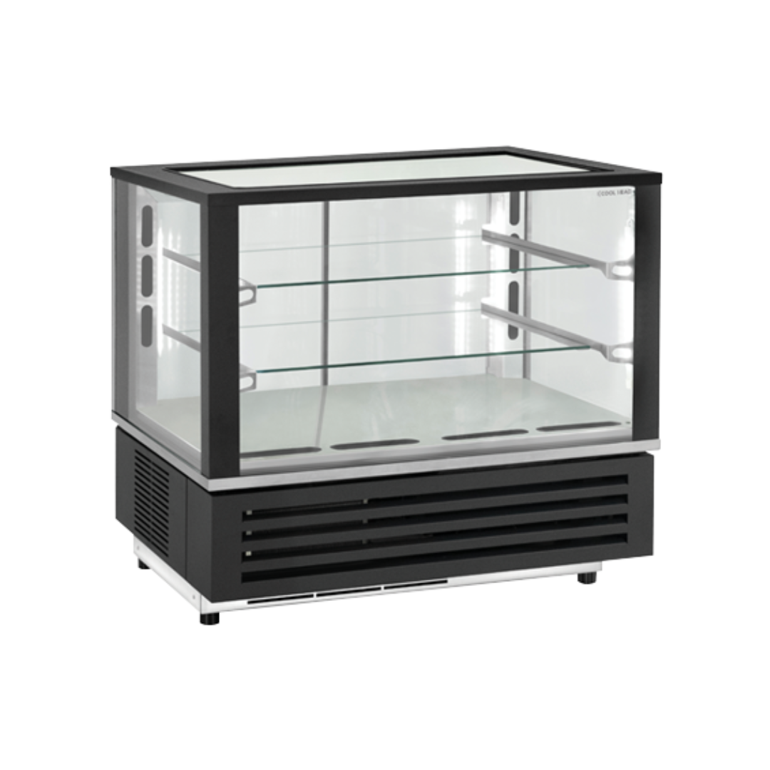 ARKA80 Vitrine réfrigérée à dessert à poser +2/+10°C - 800x675x730mm - 180 litres - Eclairage LED