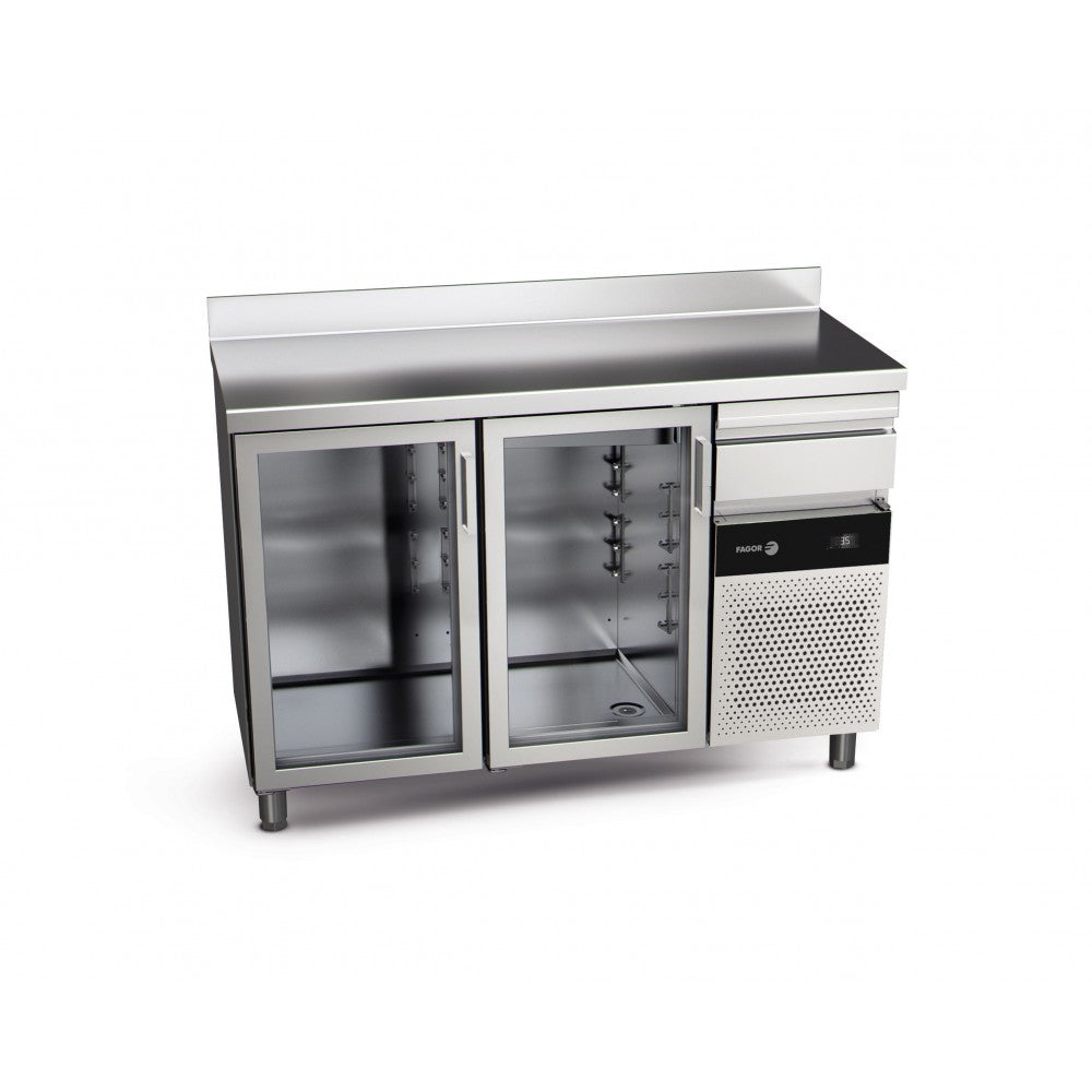 Arrière-bar réfrigérée FAGOR 2 portes vitrées - gamme 600 - 355 litres