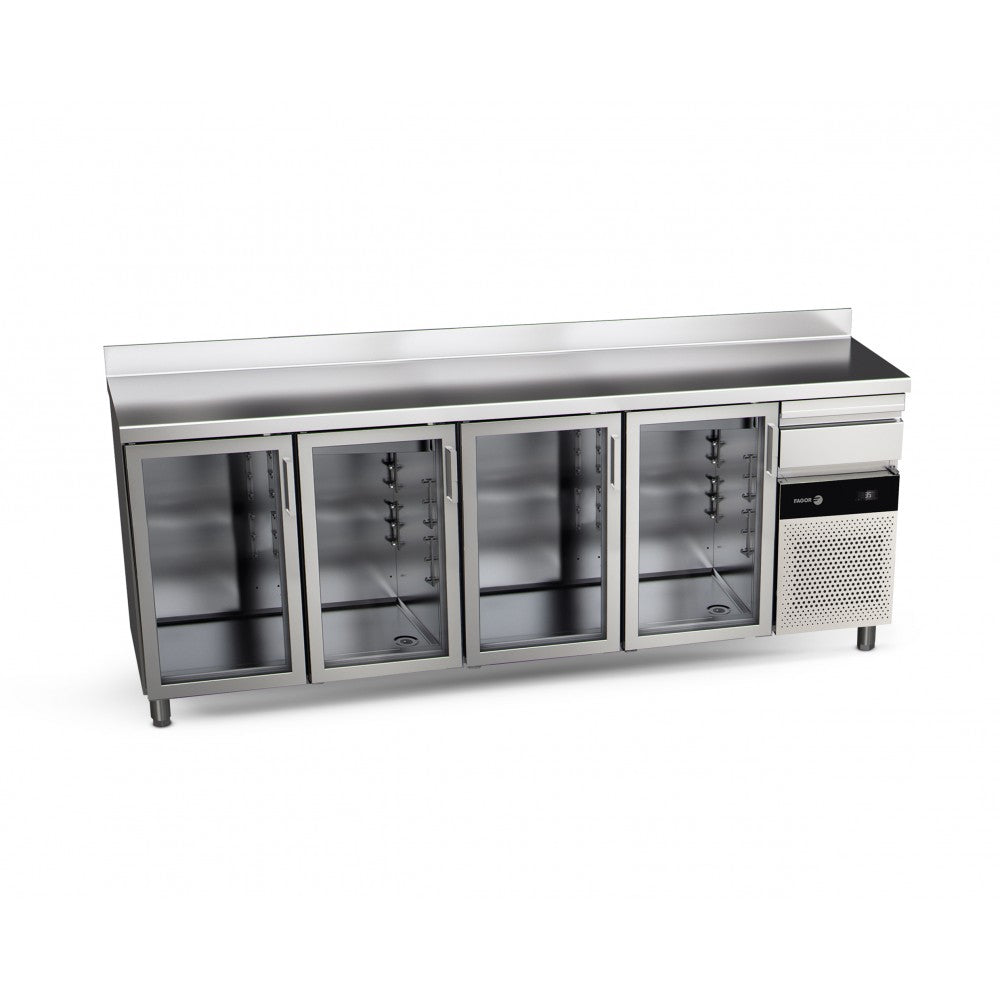 Arrière-bar réfrigérée FAGOR 4 portes vitrées - gamme 600 - 747 litres