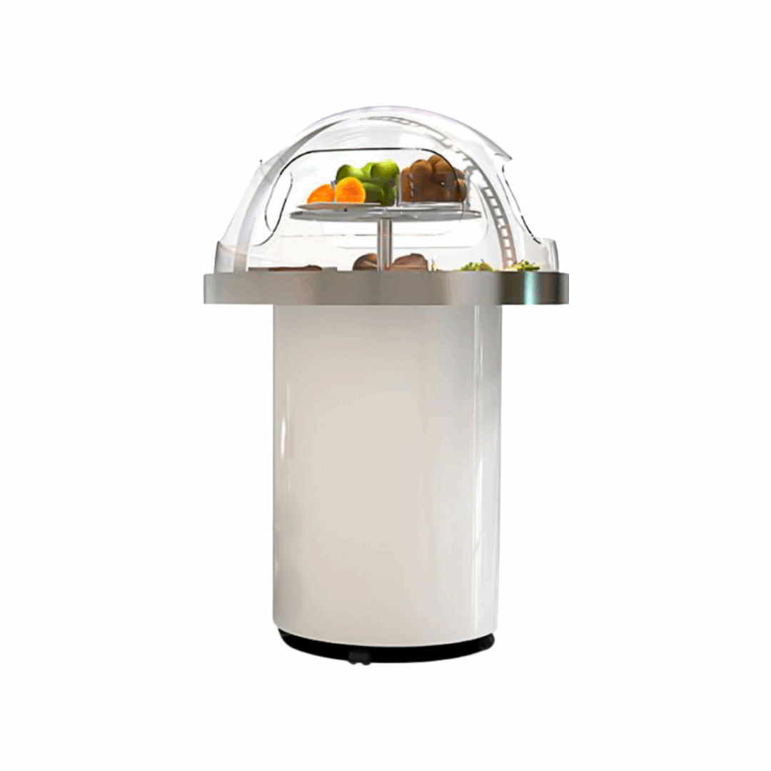 BUF360P - Buffet réfrigérée vitre arrondie sur meuble - 950