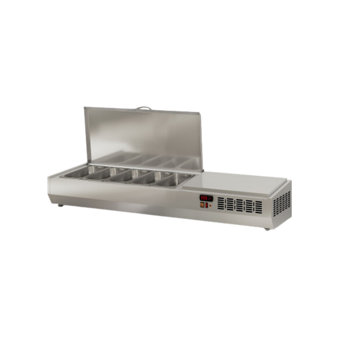 EI150-T-1_3-Presentoiraingredientcouvercleinox5xGN1_3refrigereepositive0__8_C-1495x396x436mm