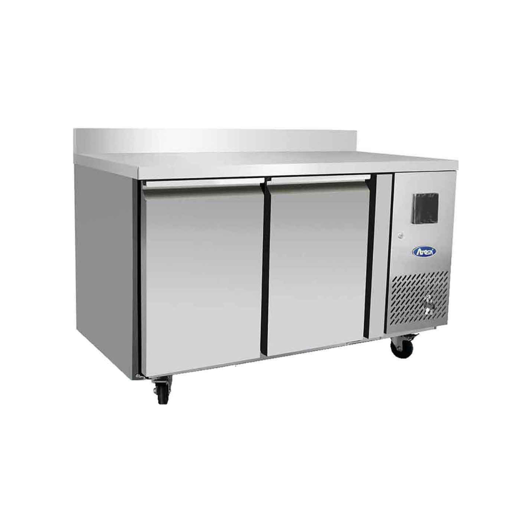 EPF3421GR-SB - Table réfrigérée positive avec dosseret 2 portes -2+8°C - Capacité 240 litres - 1360x600x840mm