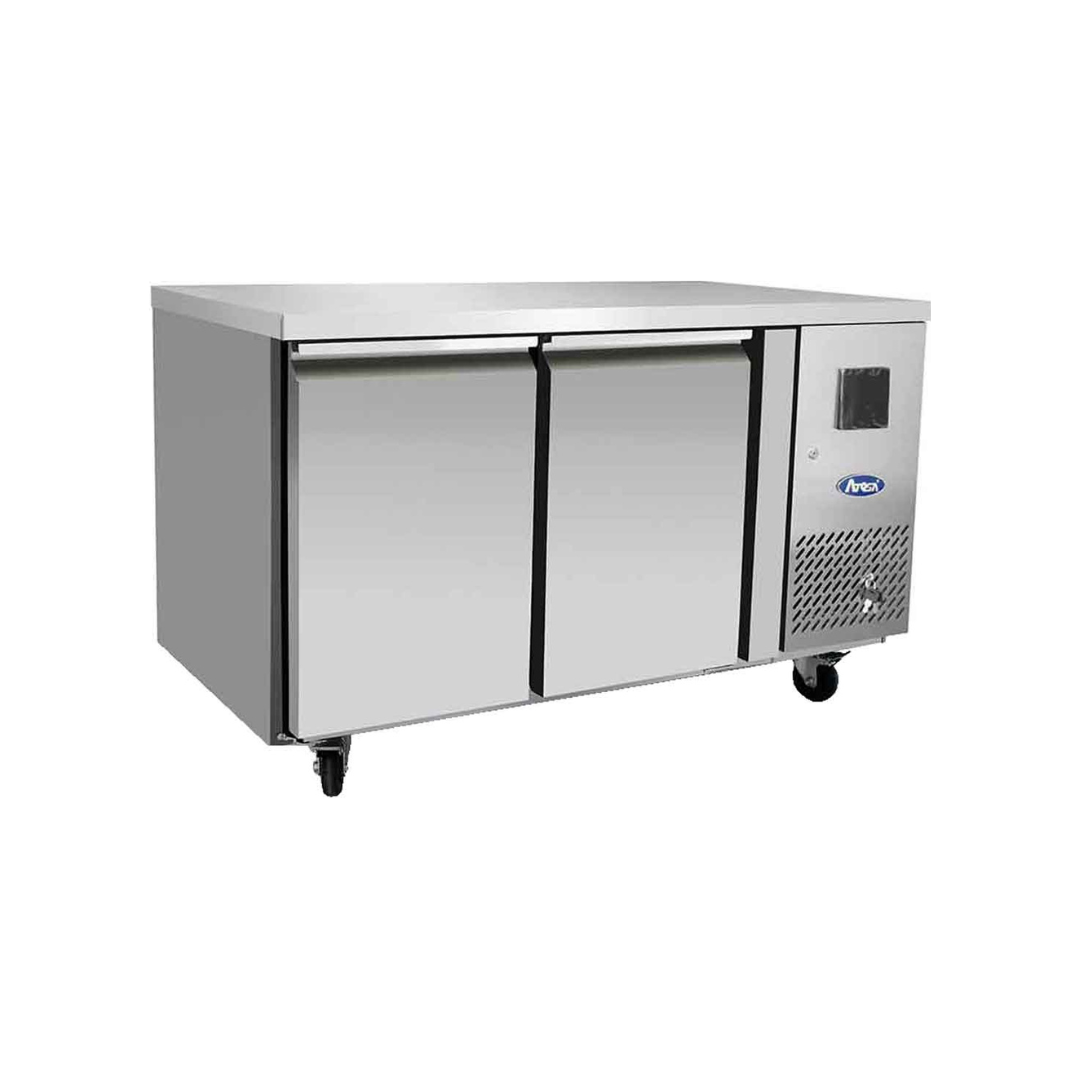 EPF3422GR - Table réfrigérée positive sans dosseret 2 portes -2+8°C - Capacité 280 litres - 1360x700x840mm