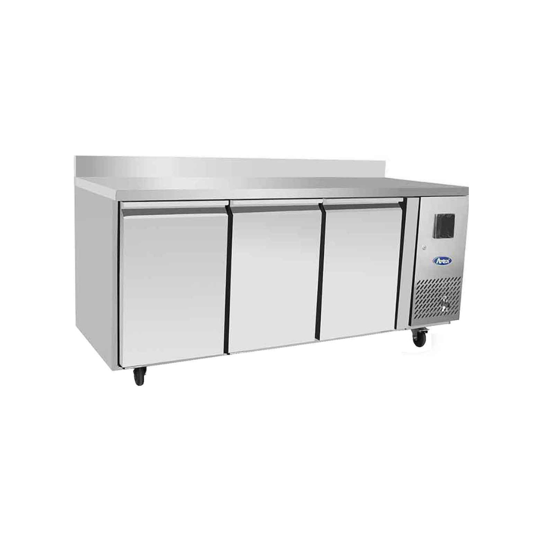 EPF3431GR-SB - Table réfrigérée positive avec dosseret 3 portes -2+8°C - Capacité 350 litres - 1795x600x840mm