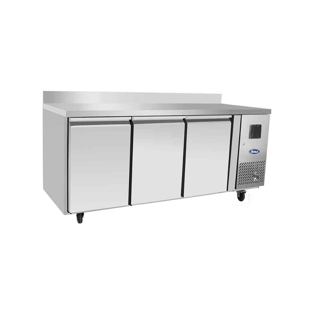 EPF3432GR-SB - Table réfrigérée positive avec dosseret 3 portes -2+8°C - Capacité 420 litres - 1795x700x840mm