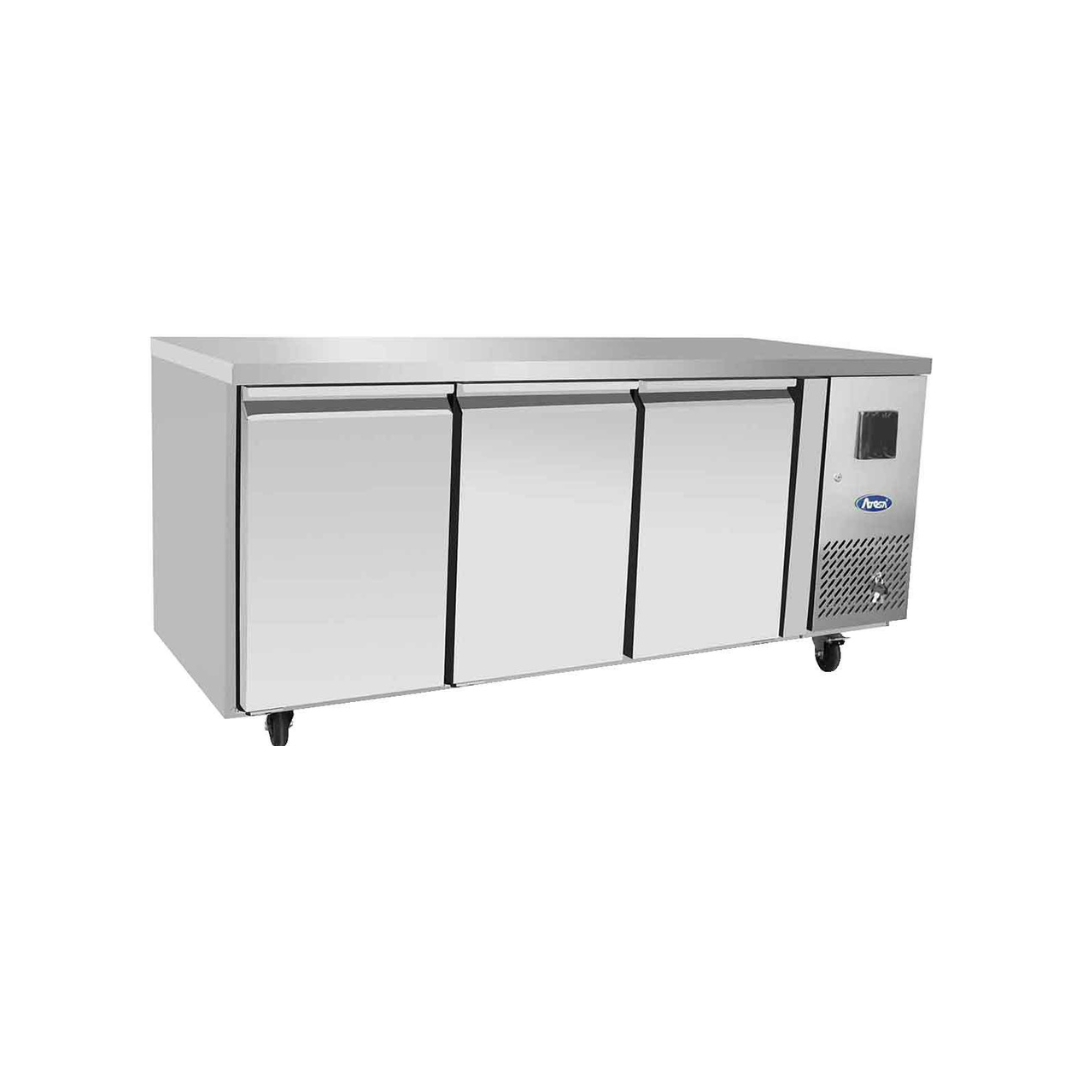 EPF3432GR - Table réfrigérée positive sans dosseret 3 portes -2+8°C - Capacité 420 litres - 1795x700x840mm