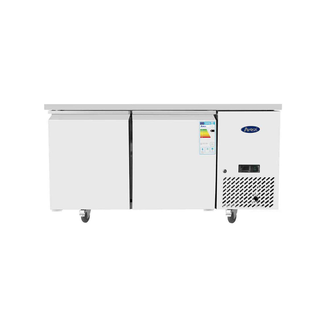 EPF3495GR-S - Table réfrigérée pâtissière positive sans dosseret 2 portes -2+8°C - Capacité 480 litres - 1510x800x825mm