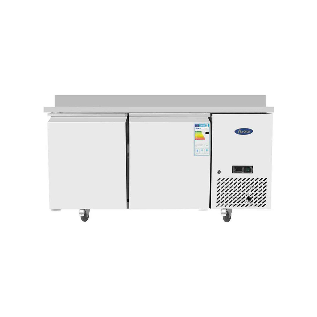 EPF3495GR-SB - Table réfrigérée pâtissière positive avec dosseret 2 portes -2+8°C - Capacité 480 litres - 1510x800x825mm