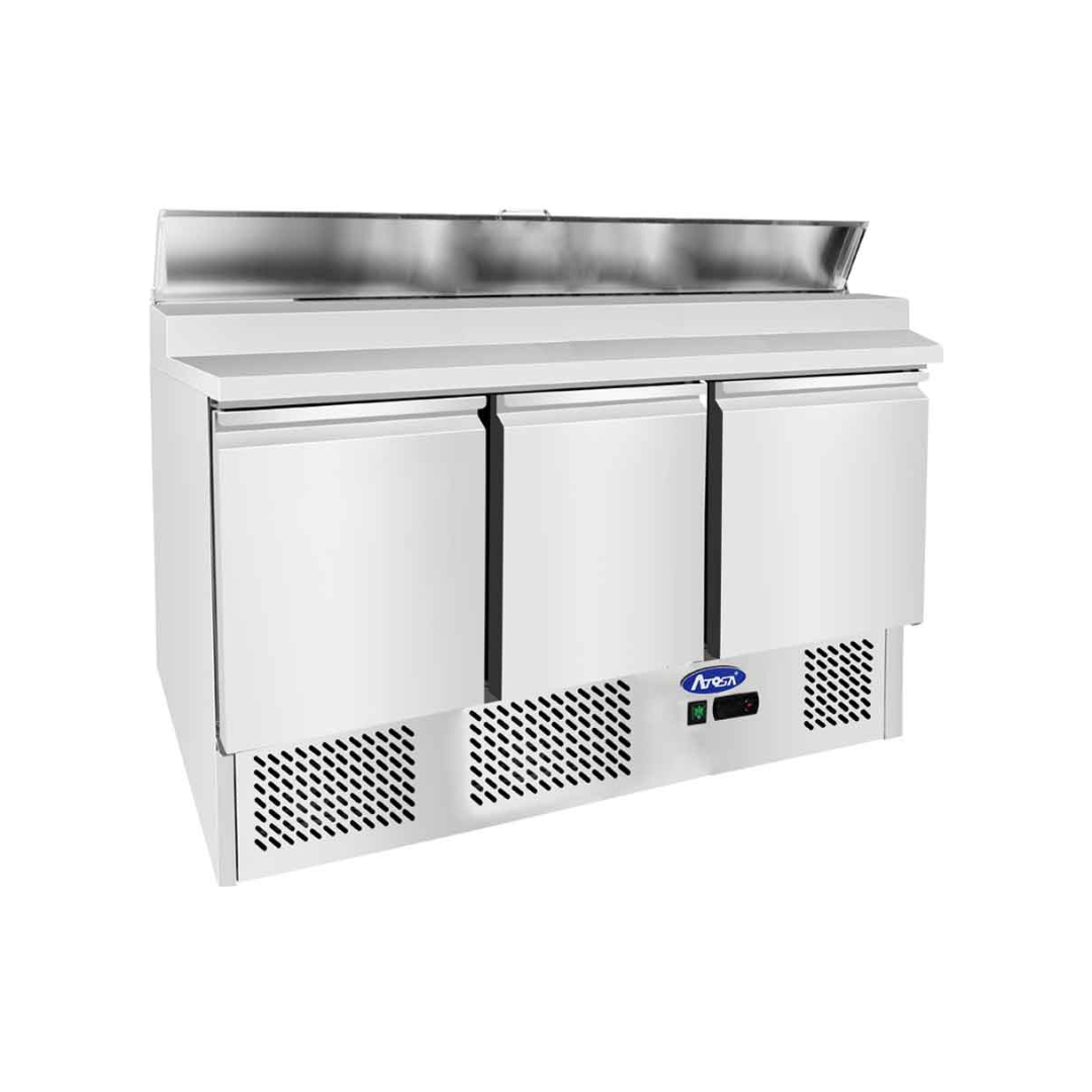 ESL3853GR - Saladette réfrigérée positive 3 portes -2+8°C - Capacité 380 litres GN 16 - 1365x700x925mm