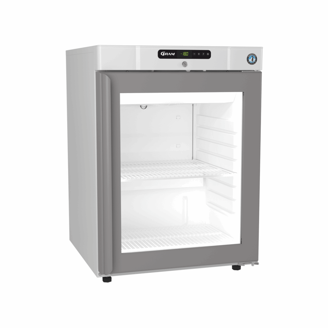 FG 220 L - Armoire réfrigérée négative 1 porte vitrée blanc -5-19°C - Capacité 123 litres - 595x645x833mm