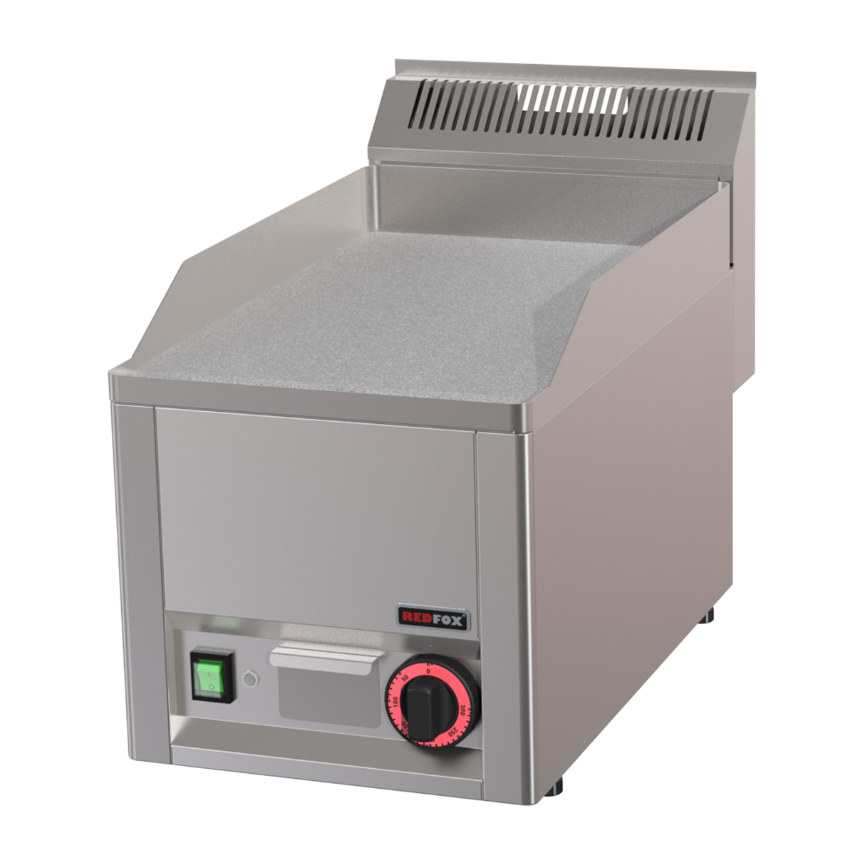 FTHC-30-EL-00020953 - Plancha chromée lisse électrique à poser - 330x600x290mm - 3 kW Mono 230V