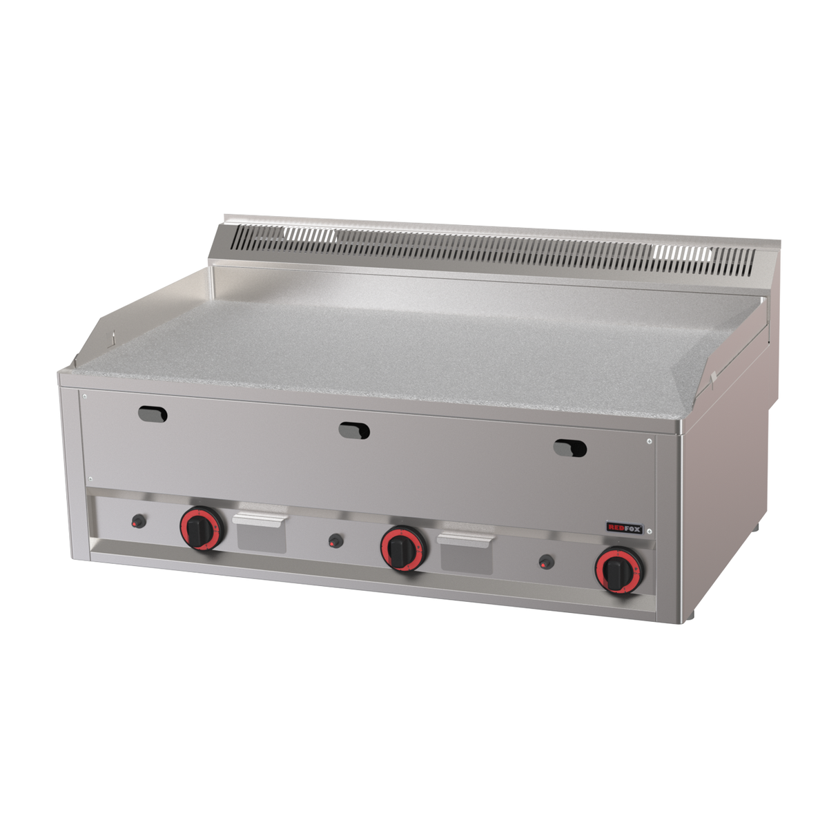 FTHC-90-GL-00021152 - Plancha chromée lisse gaz à poser - 990x600x290mm - 9 kW Tri 400V