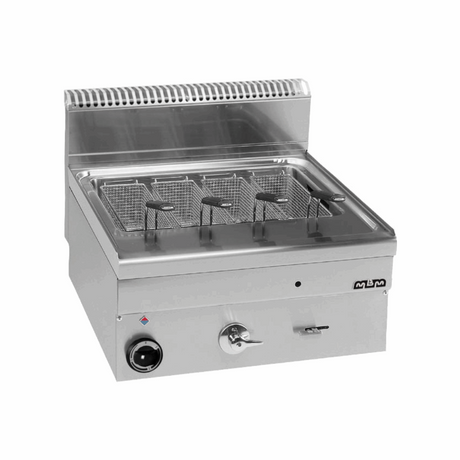 Cuiseur à pâtes à gaz 25 litres à poser - 600x600x270mm - 11 kW Gaz