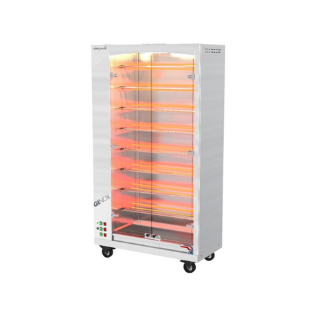 GI 8 E - Rôtissoire électrique 8 broches sans support - Capacité  3240 volailles - 22 kW Gaz - 1030x600x1710mm