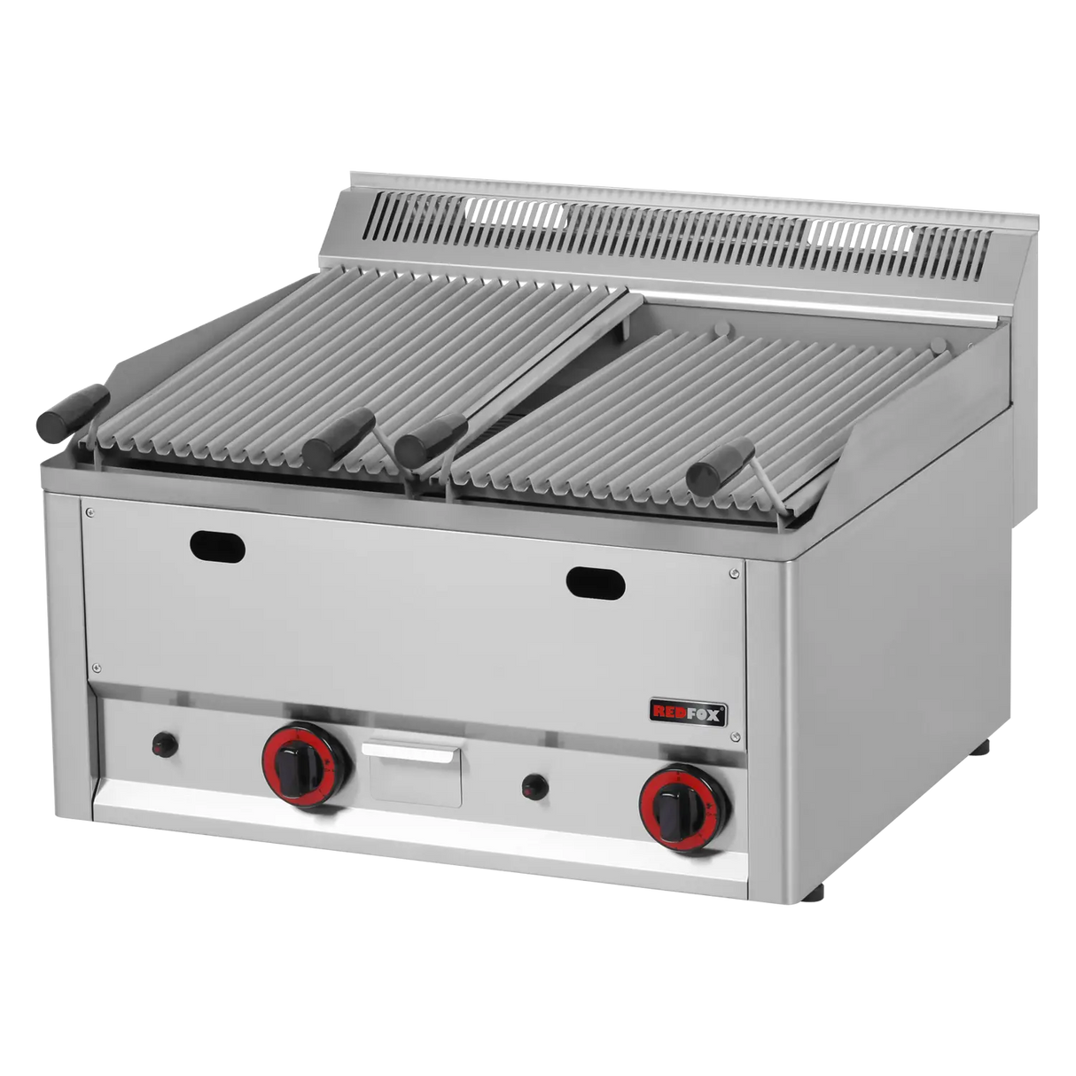 GL-60-GLS-00006253 - Grill charcoal à pierre de lave gaz - 660x600x290mm - 13 kW Gaz