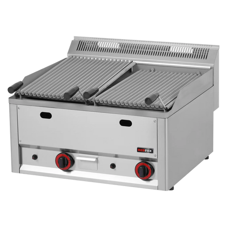 GL-60-GLS-00006253 - Grill charcoal à pierre de lave gaz - 660x600x290mm - 13 kW Gaz