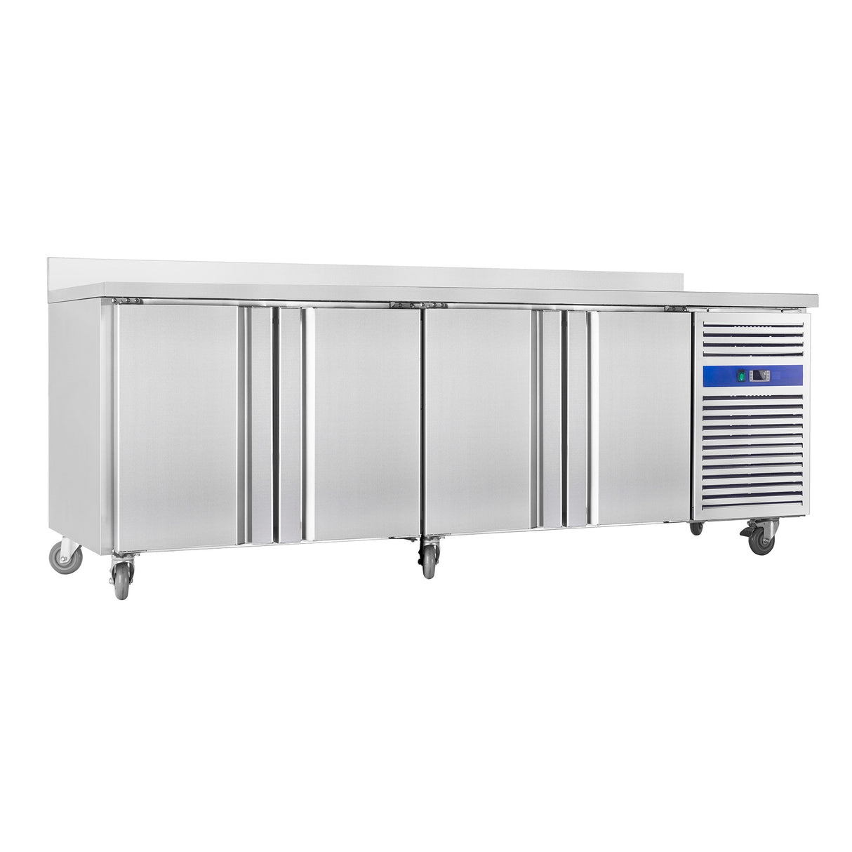 Positive refrigerated serving trolley -2/+8°C 4 doors 2230x600x850mm