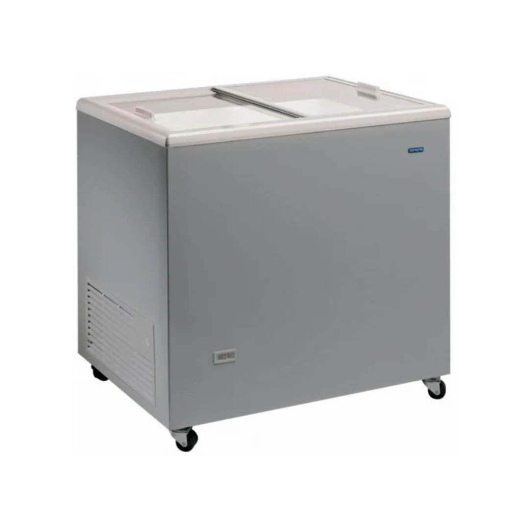 ICE500TVS Congélateur / Conservateur - Couvercle coulissant vitré - 398 L