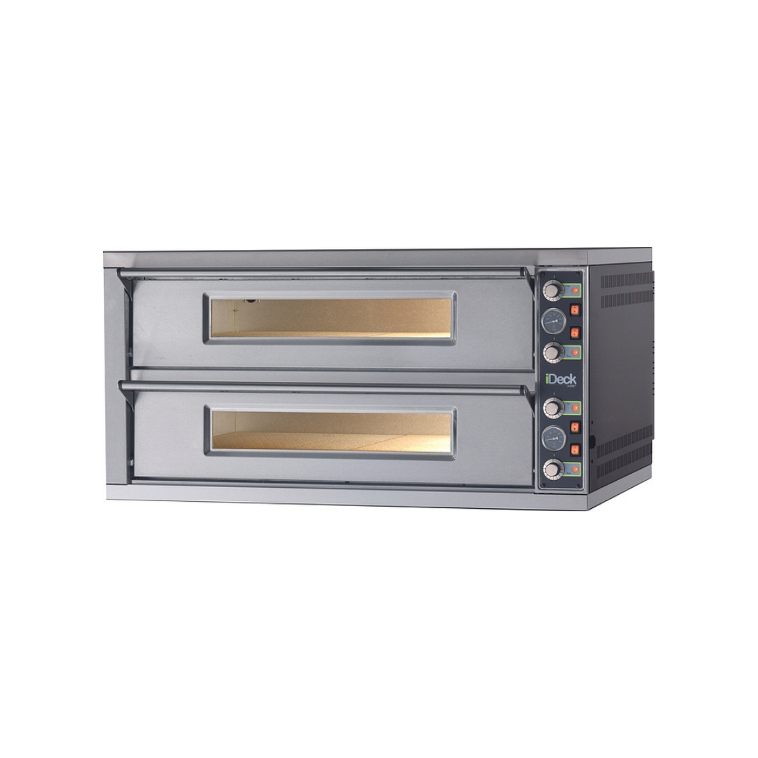 ID PD 105.105 - Four à pizza IDECK 105.105 électrique commandes électromécaniques 2 chambres sans support - 2 x 9 pizzas