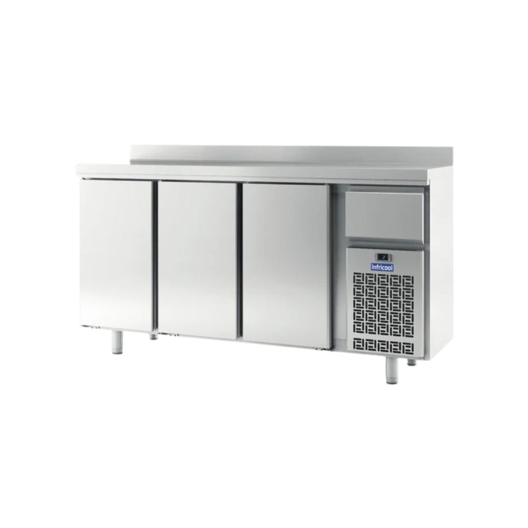 IF603P Arrière bar réfrigérée en inox 3 portes - 535L