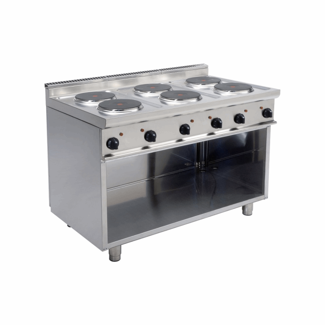 L7_CUET6BA-Cuisiniereelectrique6feuxsurmeubleouvert1200x700x850mm15.6kW400V-Cuisiniereelectrique6feuxsurmeubleouvert1200x700x850mm15.6kW400V