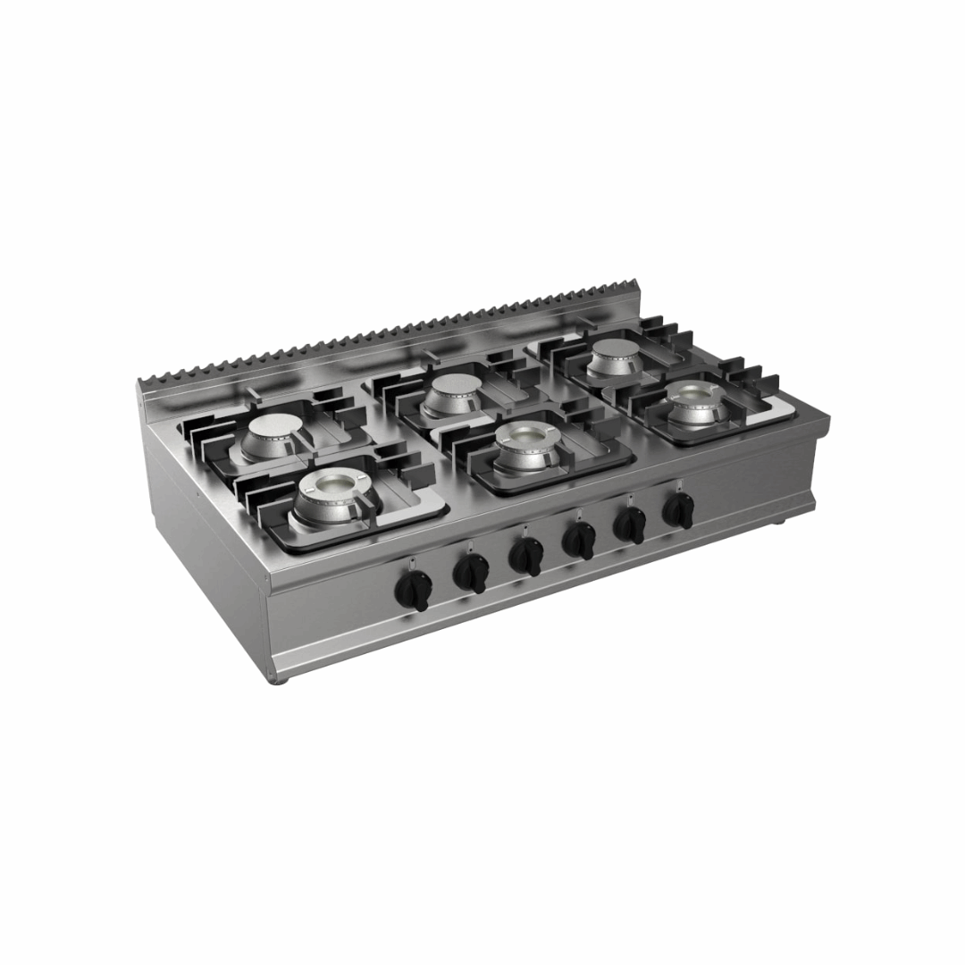 L7_KUPG6BB.6G-Cuisinieregazaposer6feux1200x700x270mm45kW