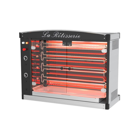 MAG 4 E - Rôtissoire électrique 4 broches sans support - Capacité  2428 volailles - 19,5 400V - 1480x690x1130mm