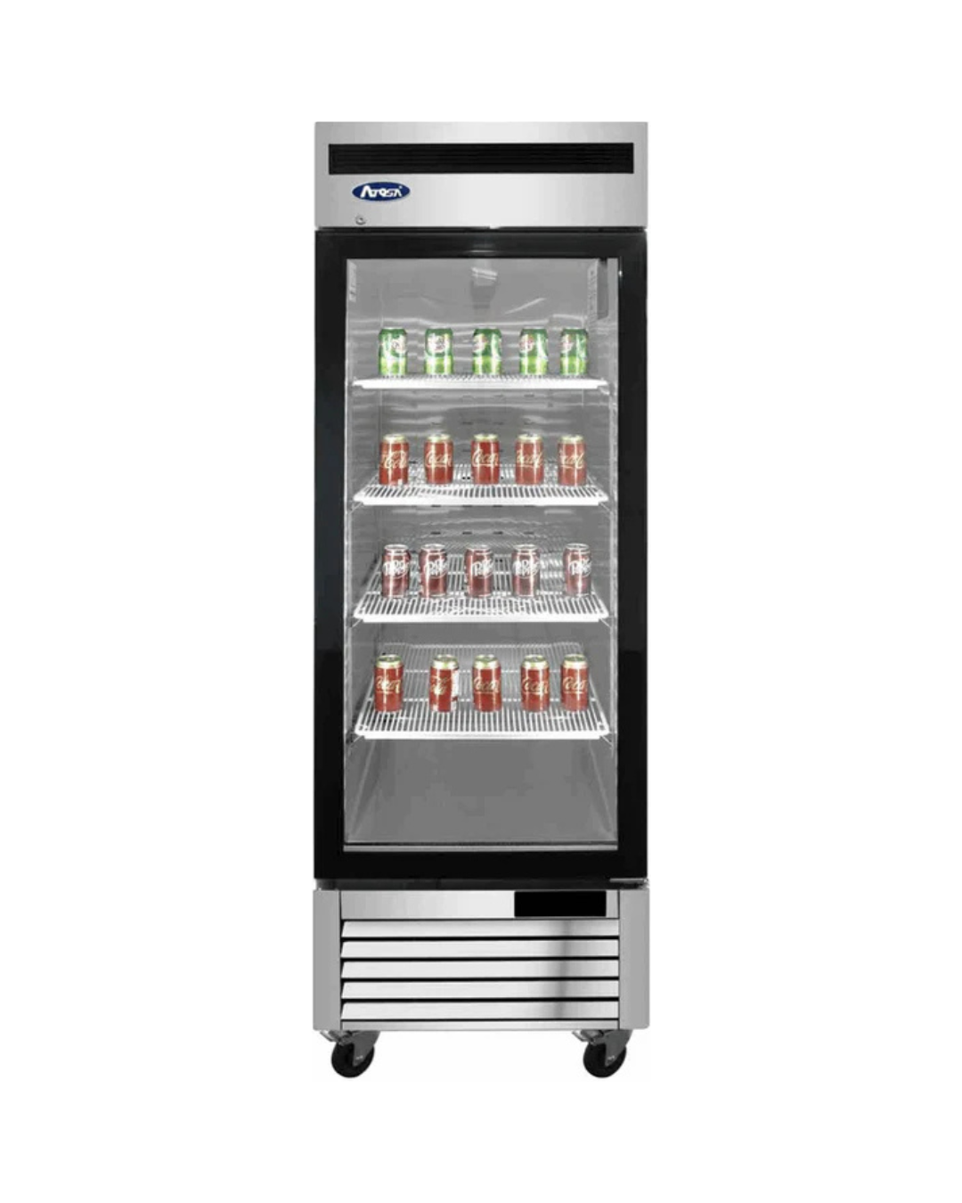 MCF8701GR Armoire réfrigérée négative inox 1 porte vitrée - 610L