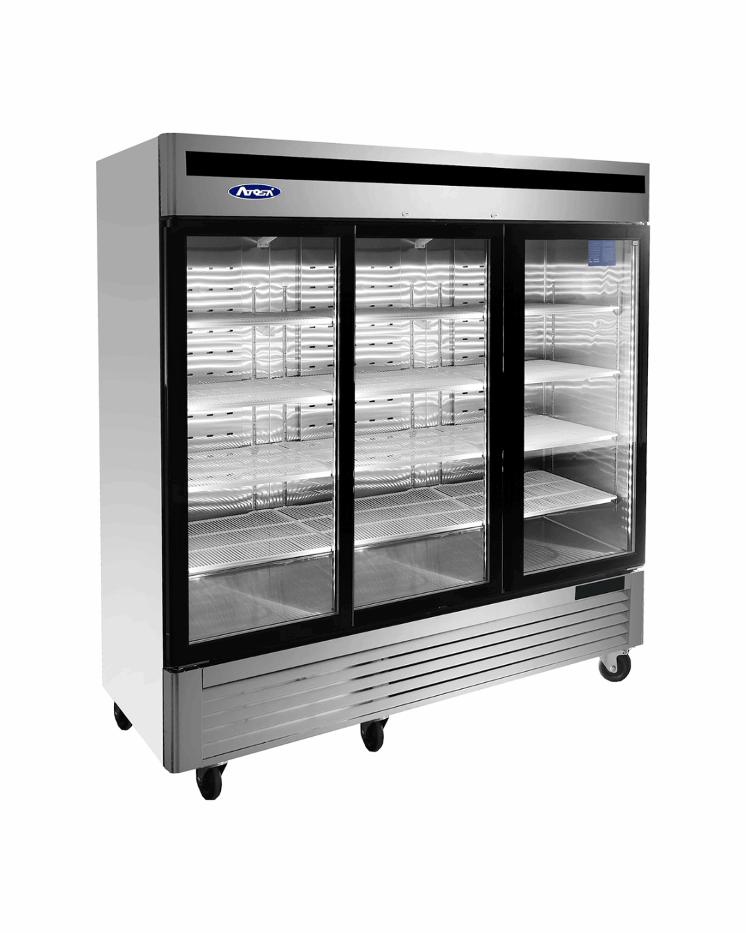 MCF8704GR - Armoire réfrigérée négative inox 3 portes vitrées -10-20°C - Capacité 2050 litres - 2079x805x2112mm