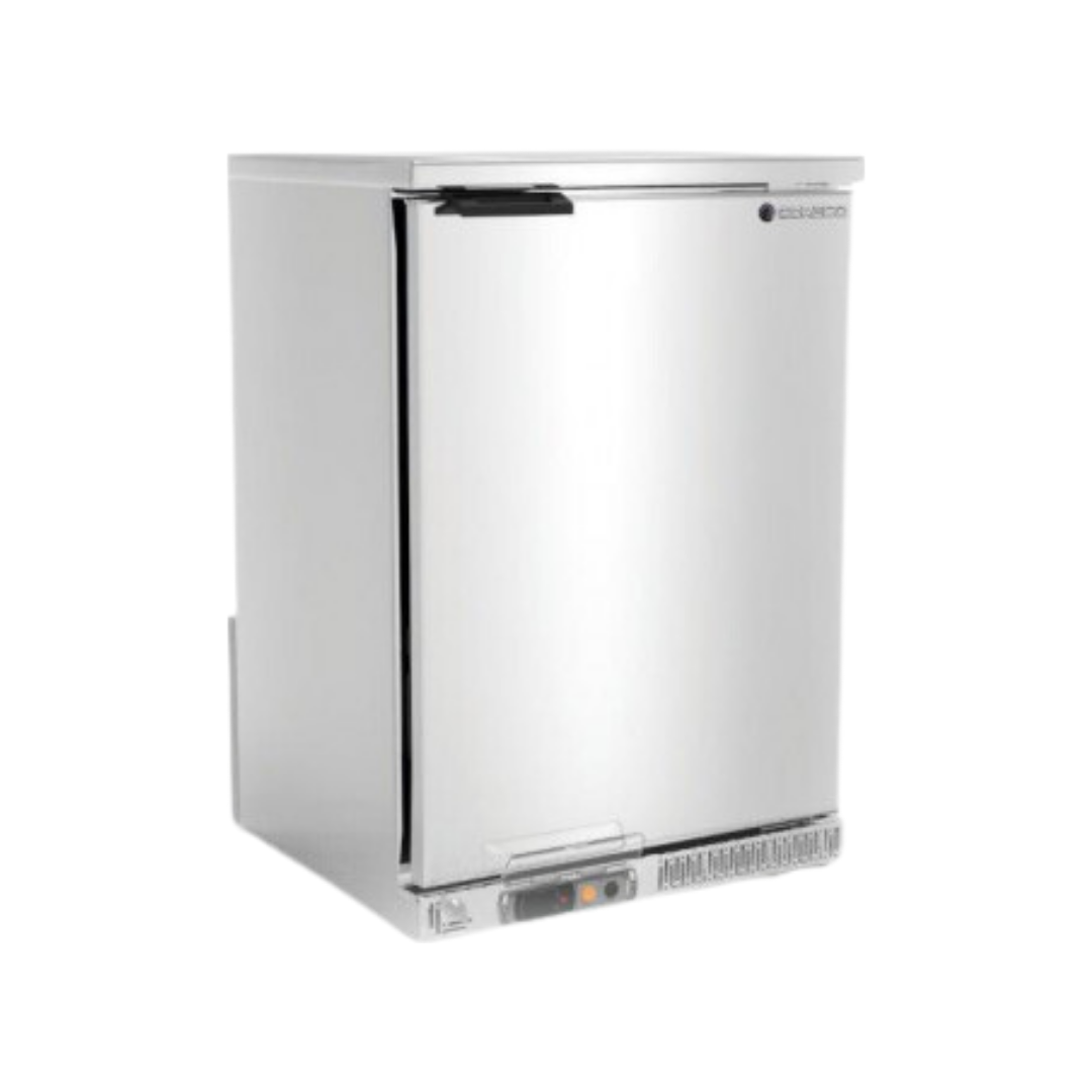 Stainless steel back bar 1 full hinged door +2/+8°C - 620x520x850mm