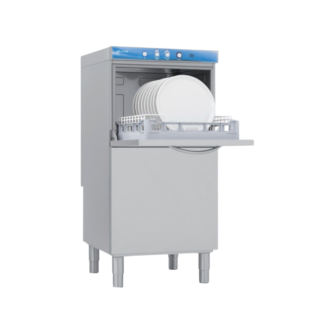 PLUVIA270DG-LavevaissellePLUVIArehausse-Panier500x500mm-Passage_360mm-Triphase400V