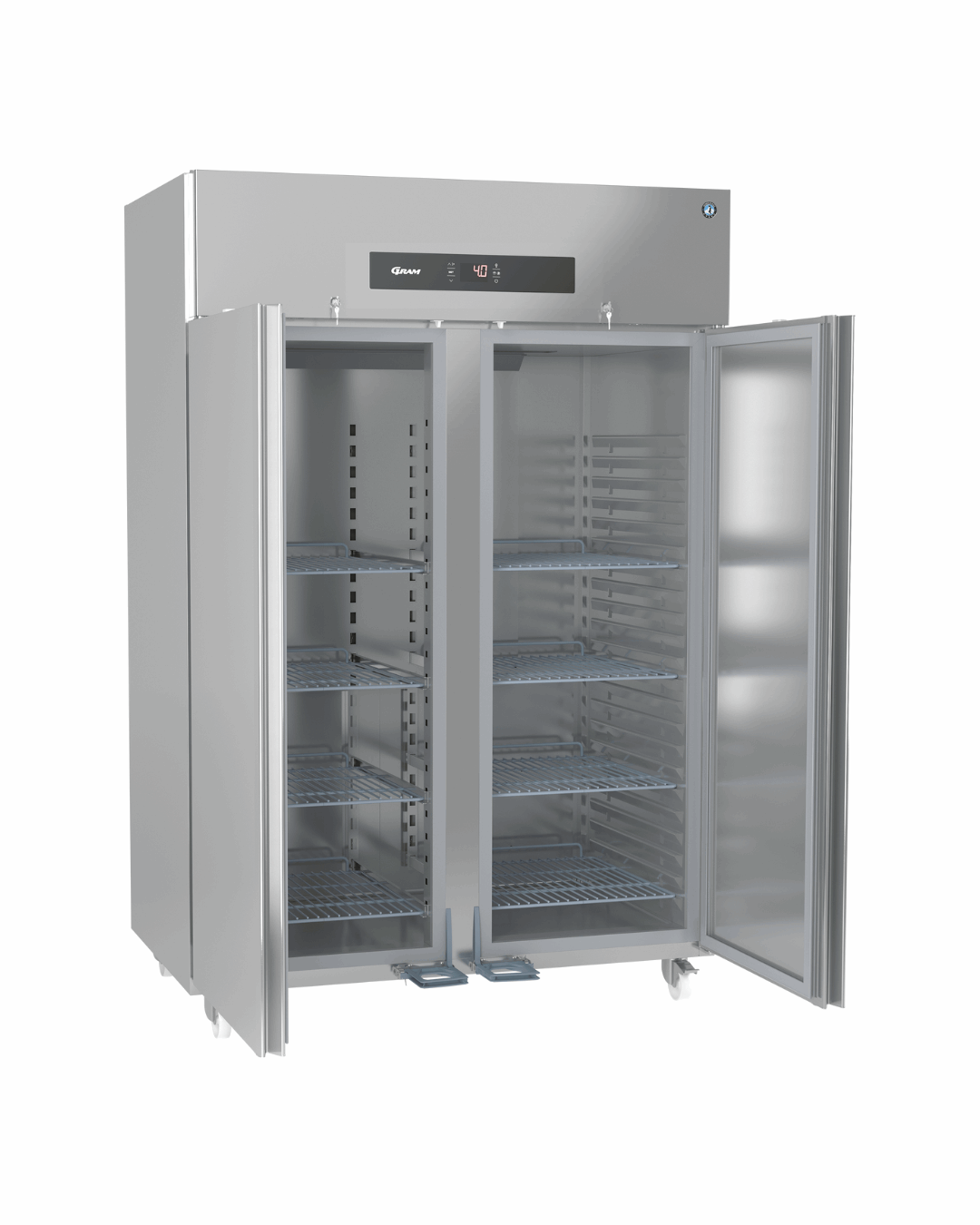 Armoire réfrigérée positive 2 portes +2/+12°C - Capacité : 1400 litres - 690x920x2075mm