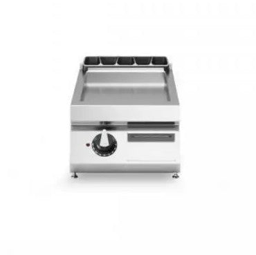 Plancha lisse 1 zone électrique à poser - 5,4 kW 400V Tri - 400x730x280mm