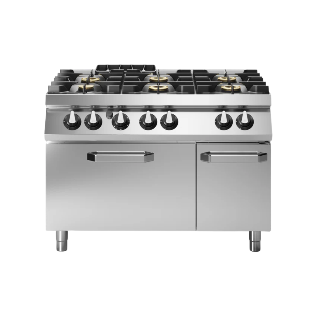 R70_120CFG Fourneau 6 feux sur four gaz