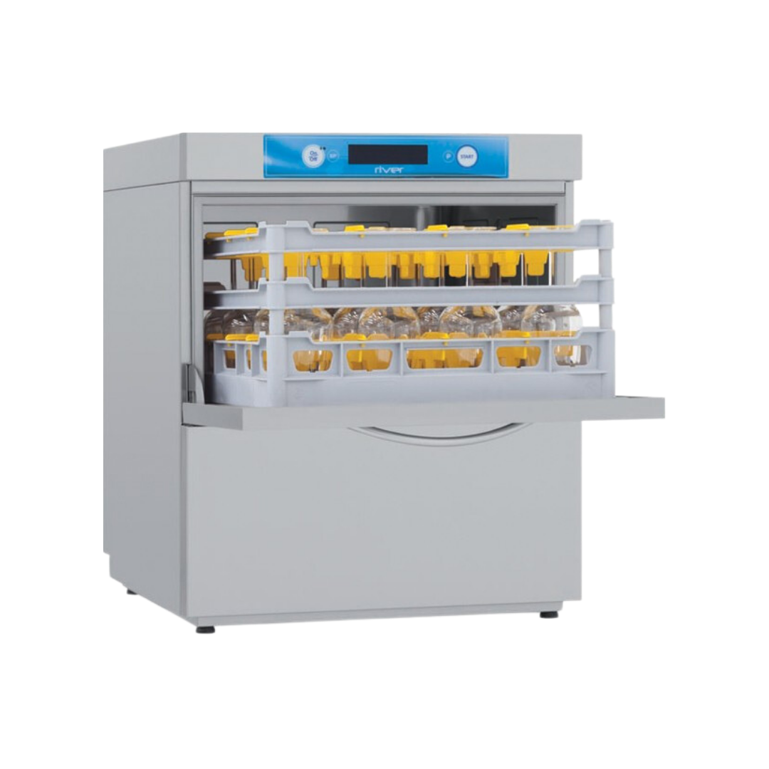 RIVER252V1-LaveverresRIVER-Panier500x500mm-Passage_285mm-Pompedevidangedeserie-Triphase400V