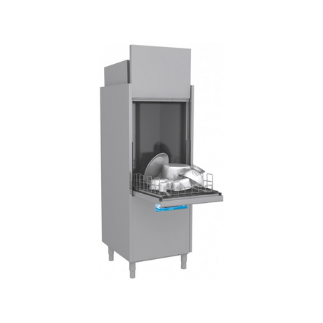 RIVER296RV1-LavebatterieRIVER-Panier560x630mm-Passage_850mm-aveccondenseurdebuee-avecpompedevidange-Triphase400V