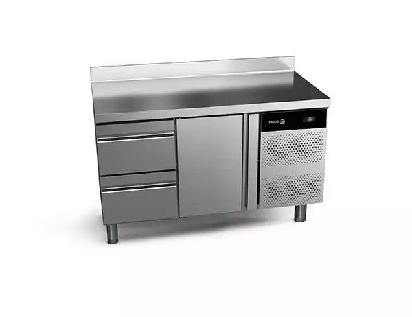 Table réfrigérée positive FAGOR 1 porte + 2 tiroirs - gamme 700 - 274 litres