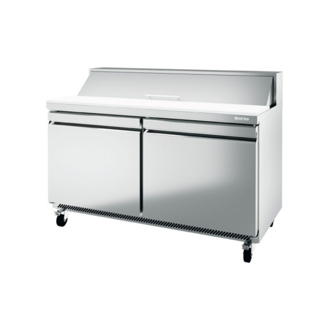 UC 48 P - Saladette réfrigérée positive 2 portes 0+6°C - Capacité 380 litres 12xGN 16 - 1277x766x1175mm