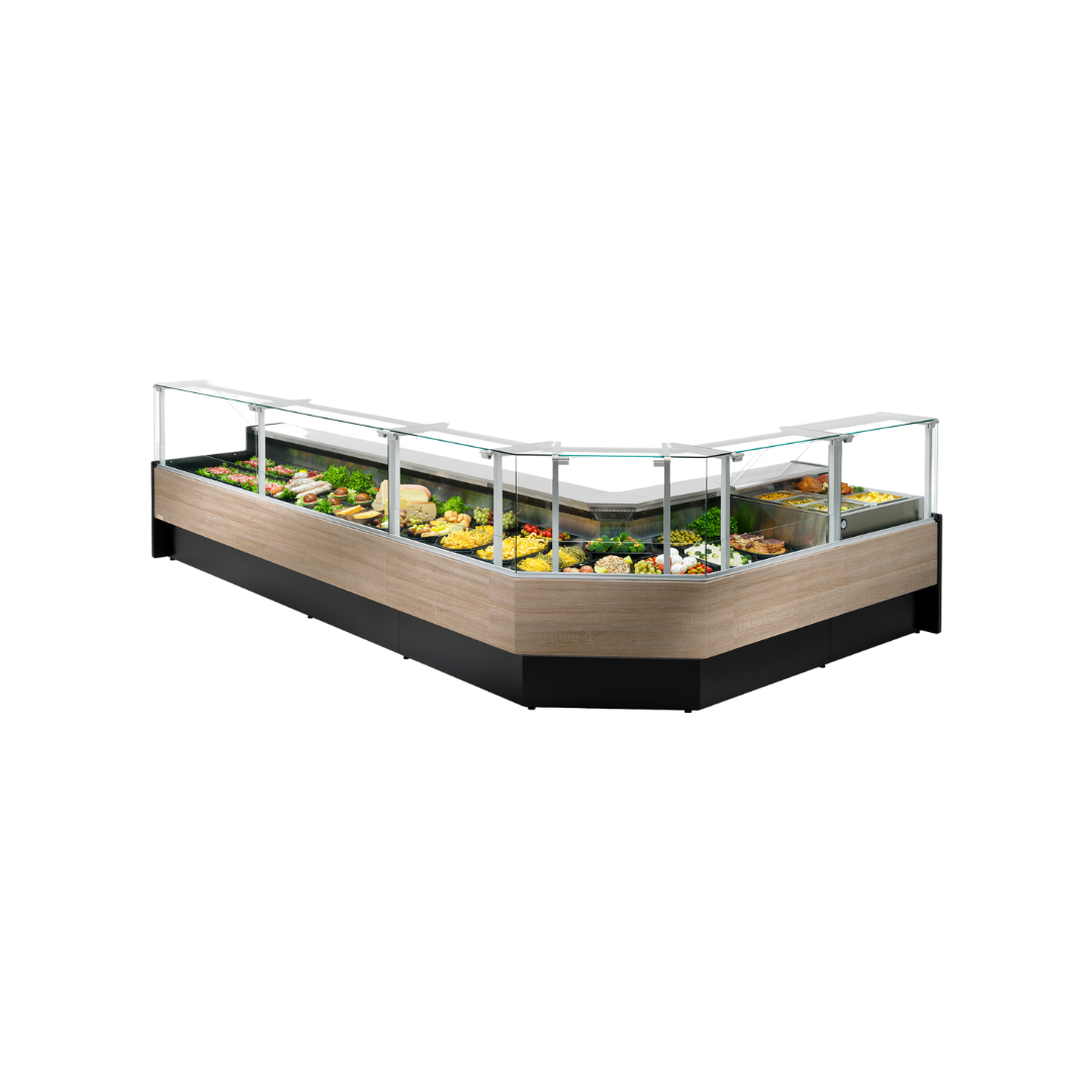 Vitrine réfrigérée ventilée - Prof : 1090mm +2/+8°C - PORTHOS