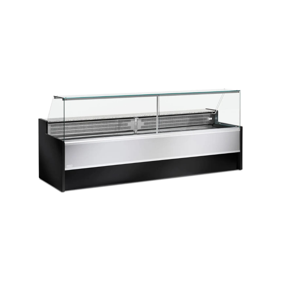 Vitrine réfrigérée ventilée avec réserve - Prof : 980mm +2/+8°C - MESETAS