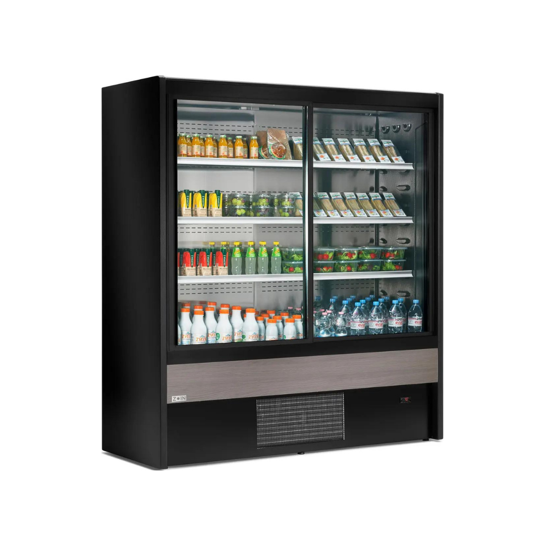 Vitrine murale réfrigérée portes coulissantes 4 niveaux - Prof : 710mm - +2/+8°C - CERVINO