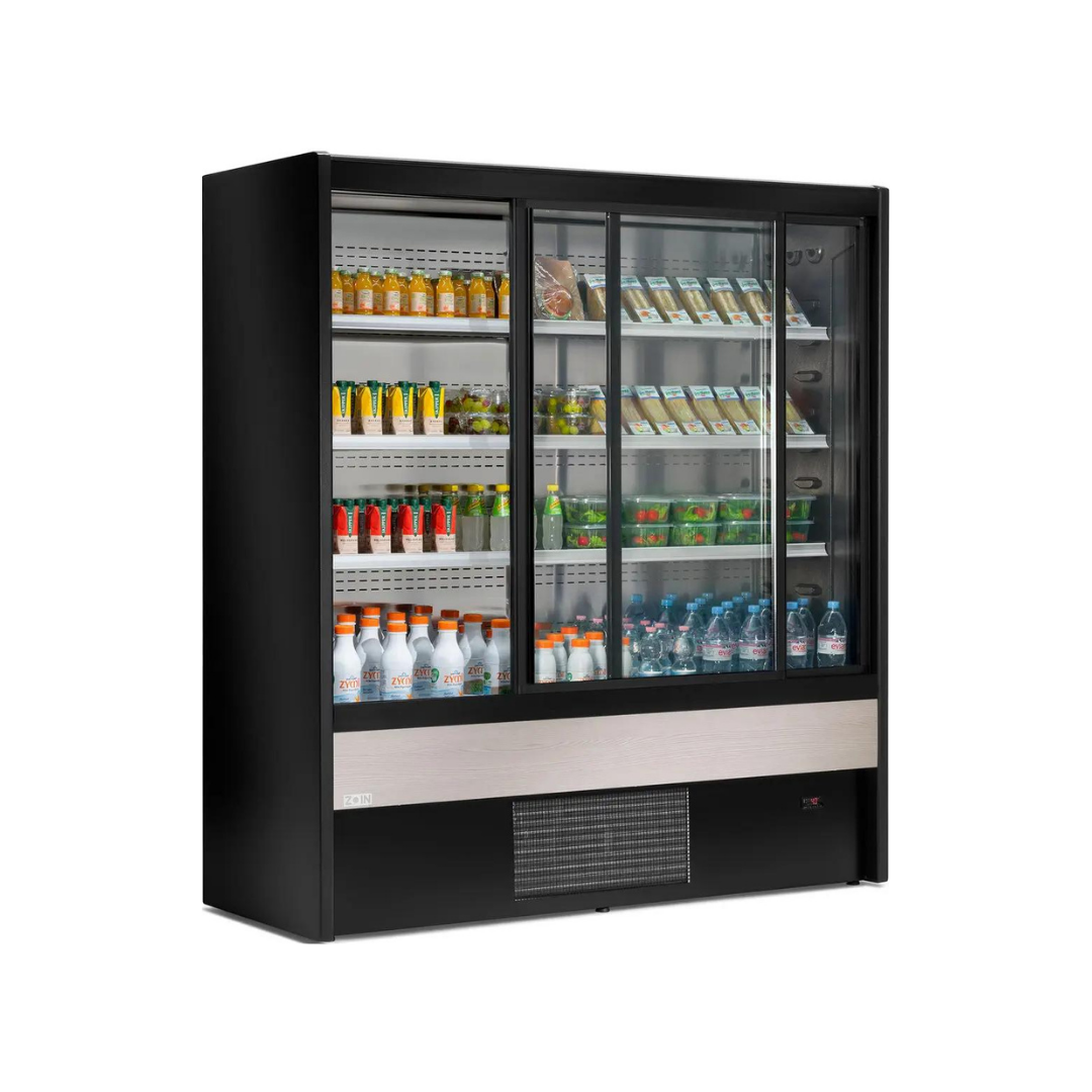 Vitrine murale réfrigérée portes coulissantes 4 niveaux - Prof : 710mm - +2/+8°C - CERVINO