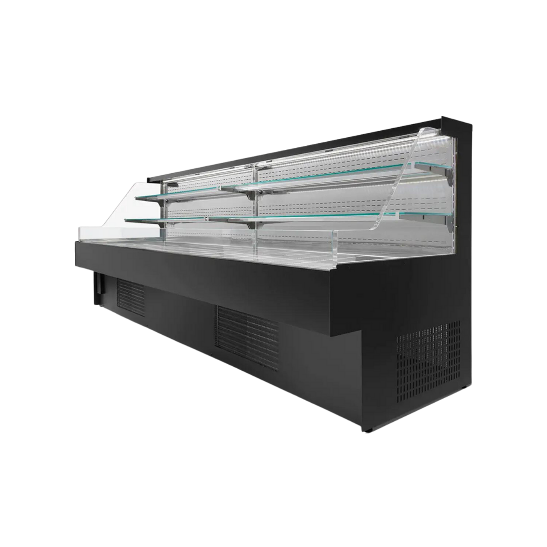 Vitrine murale réfrigérée ouverte 3 niveaux - Prof : 910mm - +2/+8°C - FUJIYAMA