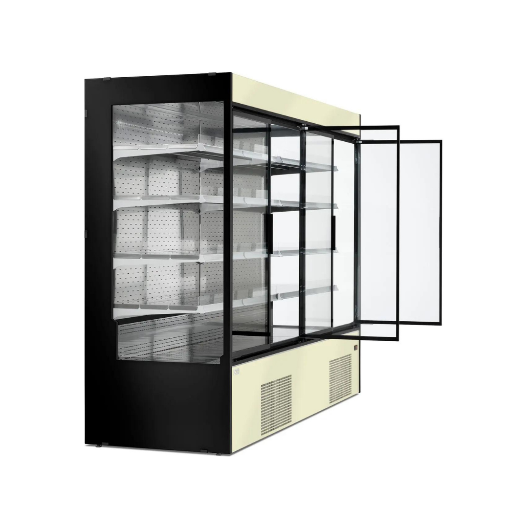 Vitrine murale réfrigérée portes coulissantes 5 niveaux - Prof : 820mm - +2/+8°C - MAUNA