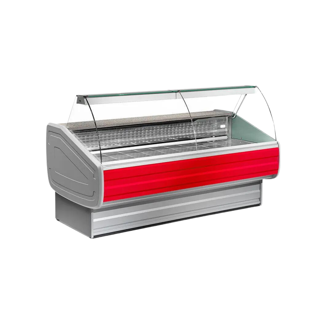 Vitrine réfrigérée ventilée avec réserve - Prof : 1060mm - +2/+8°C - MELODY