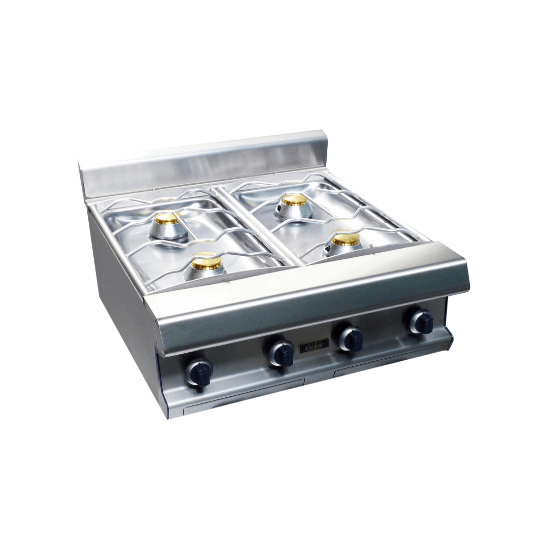 W380211 4 feux nus gaz à poser 800x836x270390mm