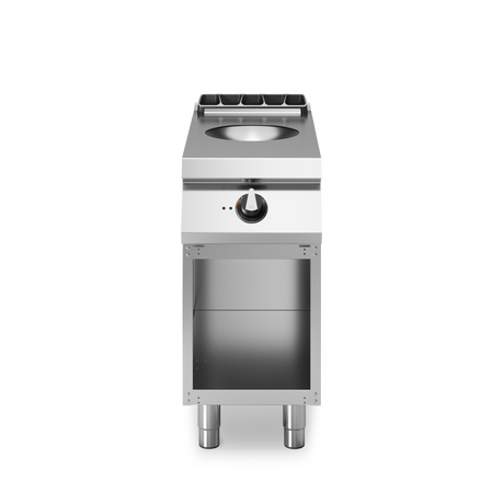 Wok à induction sur meuble ouvert - 5 kW 400V Tri - 400x730x870mm