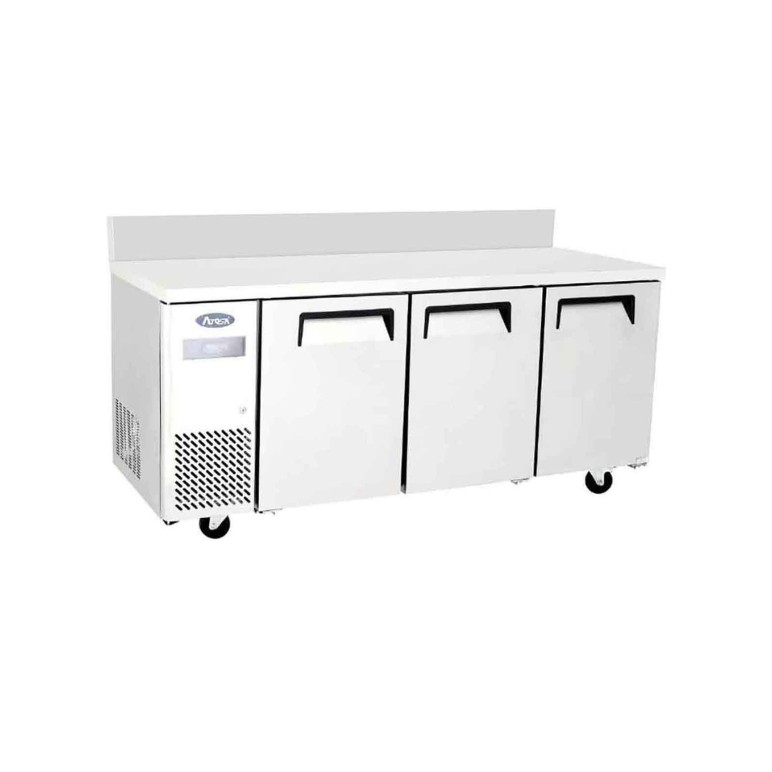 YPF9047GR-SB - Table réfrigérée négative avec dosseret 3 portes -10-20°C - Capacité 470 litres - 1800x700x840mm