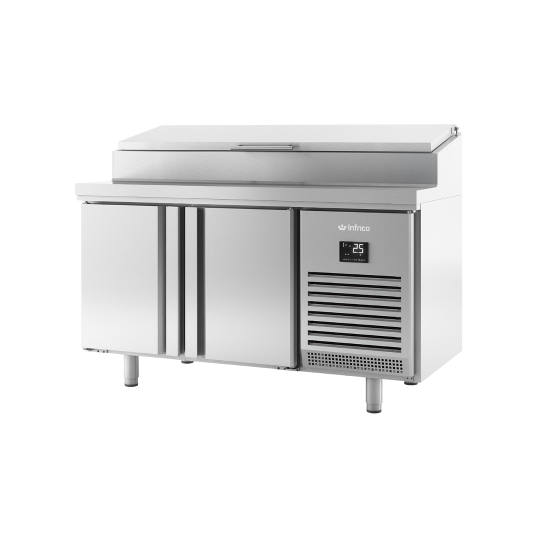 Refrigerated salad bar positive -2/+8°C 2 doors 1468x700x850mm