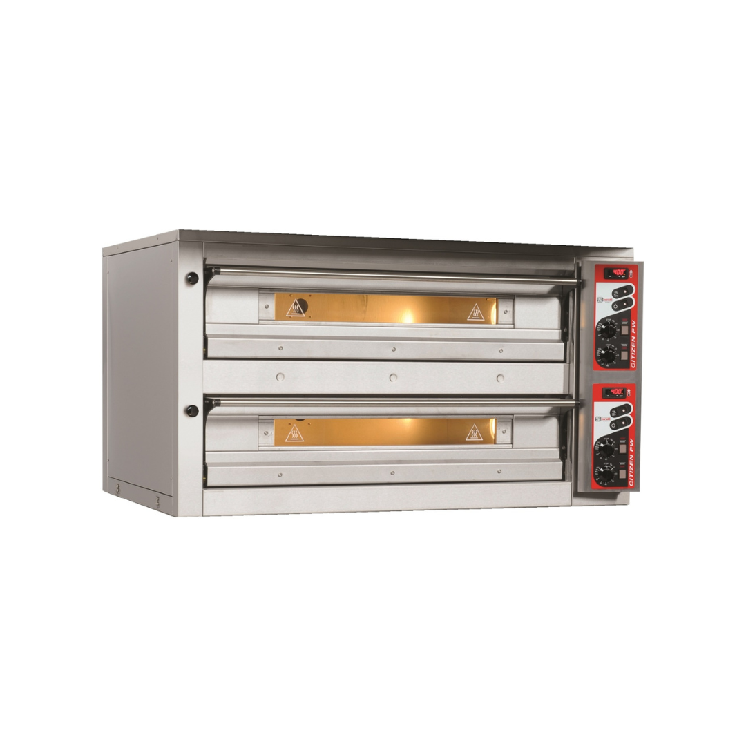 Electric pizza oven 6+6 pizzas 33cm 1420x1030x780mm